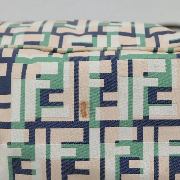 FENDI Zucca Canvas Tote Bag Green Silver Auth - Picture 6 of 16